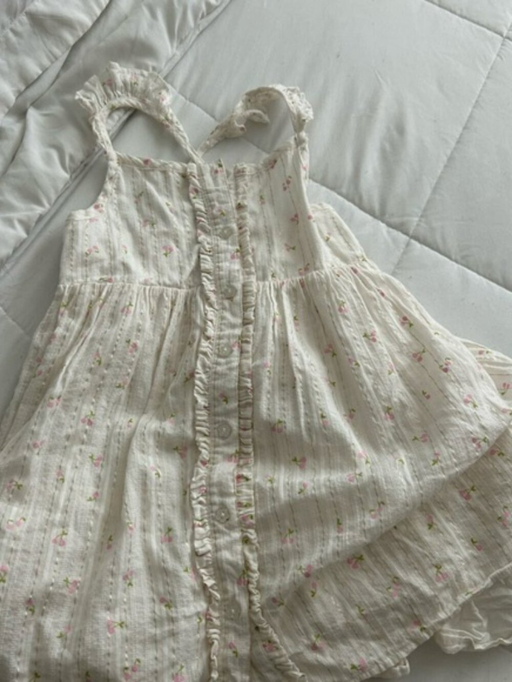 Tahari White and Pink Floral Dress